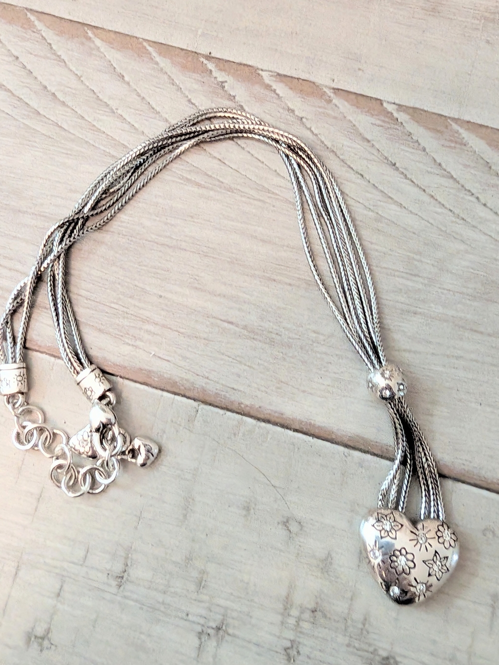 Brighton Sparkling Heart Multi-Strand Necklace